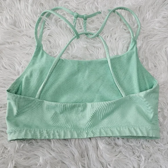 Nike Women's Light Green Sports Bra - Picture 2 of 3